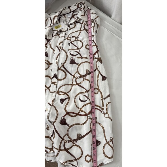 Intro Shirt Dress Women's Size Large NWT Horse Bridle Equesterian Cowgirl Rodeo - Picture 12 of 16